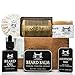 Maison Lambert Beard Care Kit with Organic Beard Balm, Oil, Shampoo, Wax, Brush & Soap, 7 fl oz