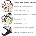 Lunch Bags,Picnic Insulated Lunch Bags for Kids Fashion Lunch Tote Bag Travel Zipper Organizer Box Lunch Boxes Flower Pattern