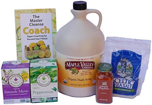 Maple Valley 16 Day Organic Master Cleanse Lemonade Detox/ Kit with Book the Master Cleanse Coach