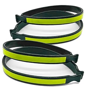 Max Limit 4pk Bike Trouser Clips, Lightweight Bike Trouser Clips With Powerful Reflective Bands For Safer Night Rides