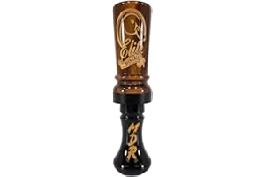 Elite Duck Calls Murder Acrylic Duck Call – Designed by 3X World Champion Brad Allen – Single or Double Reed – Mallard, Teal, Wood Duck, Gadwall, Pintail