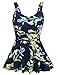 Zeagoo Women Printed Peplum Tops Casual Sleeveless Flared Summer Blouse Tank Top
