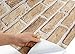 ROSEROSA Peel and Stick PVC Faux Brick Self-Adhesive Wallpaper Covering Countertop Backsplash Sharon Brick (S4246-1 : 1.64 Feet X 8.20 Feet)