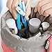 Travel Makeup Toiletry Bathroom bag - Mr.Pro Waterproof Travel Kit Organizer Cosmetic Bag Carry On Case Toiletry Bag (Cylinder Red)