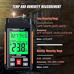 Protmex HT633 Digital Wood Moisture Meter, Water