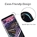 [Case Friendly] S8 Glass Screen Protector, JR-Glass Curved Tempered Glass Screen Protector for Samsung Galaxy S8 [Not Full Coverage],Compatible with Most Cases of Spigen/i-Blason/Caseology - Black