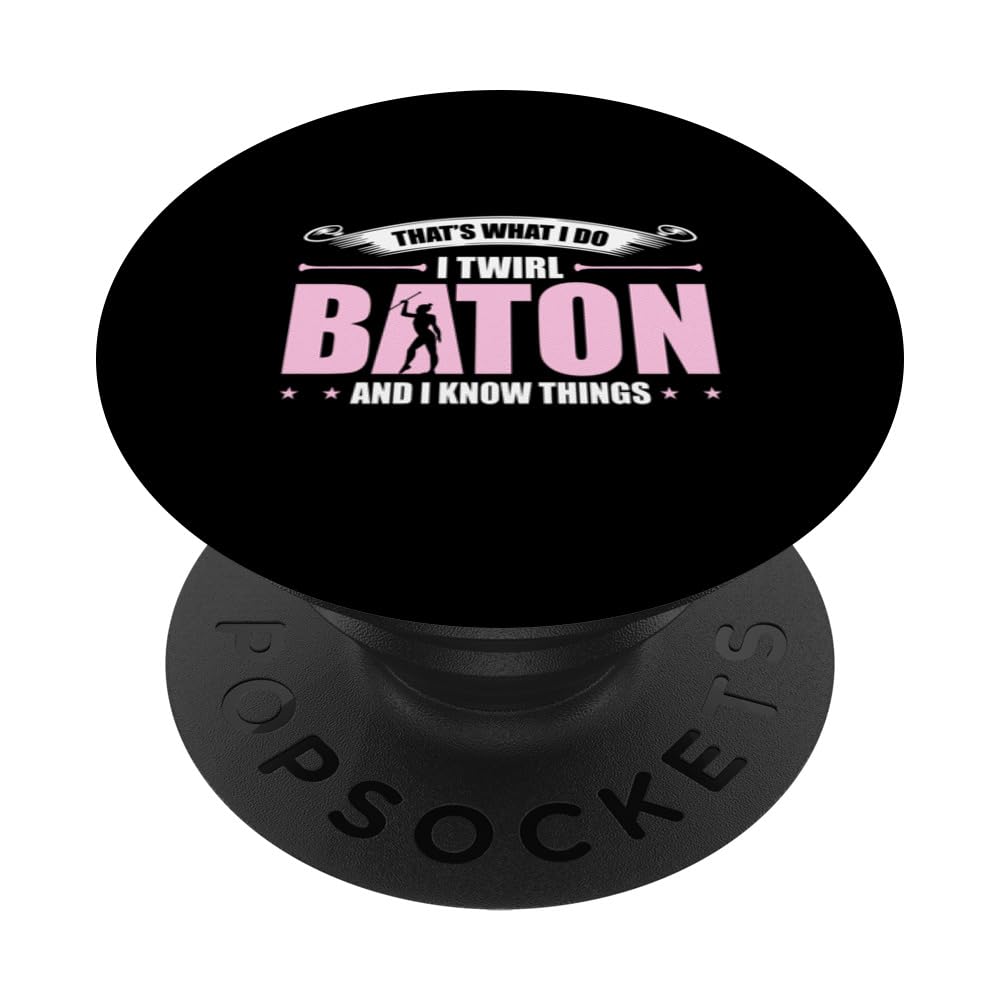 Baton Twirling Gymnastics Majorette Dance Twirler Dance PopSockets Swappable PopGrip