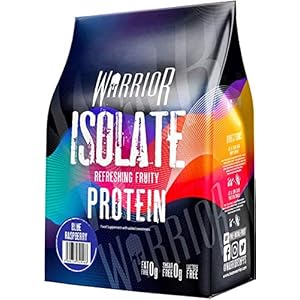 Warrior, Ultra-Pure Whey Protein Isolate 500g - Refreshing Fruit Protein - High Protein Low Carb (Blue Raspberry)