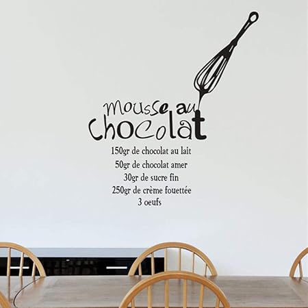 Avoir Images Stickers Muraux Bricolage Mousse Au Chocolat Recette Art Stickers dernière salutations