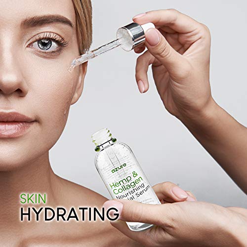 AZURE Hemp & Collagen Nourishing Facial Serum Anti Aging