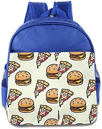 Hamburguesa &amp; Pizza Children School Book Bag Kids Printing Backpacks