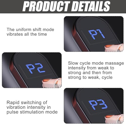 LEKEFETO Revolutionäre U-förmige Massagepistole Rückenmassagegerät: Tiefengewebe Muskel Massagegerät, 4 Köpfen, 6 Geschwindigkeitsstufen, Tiefengewebe Massagepistole für Schmerzlinderung thumbnail 3