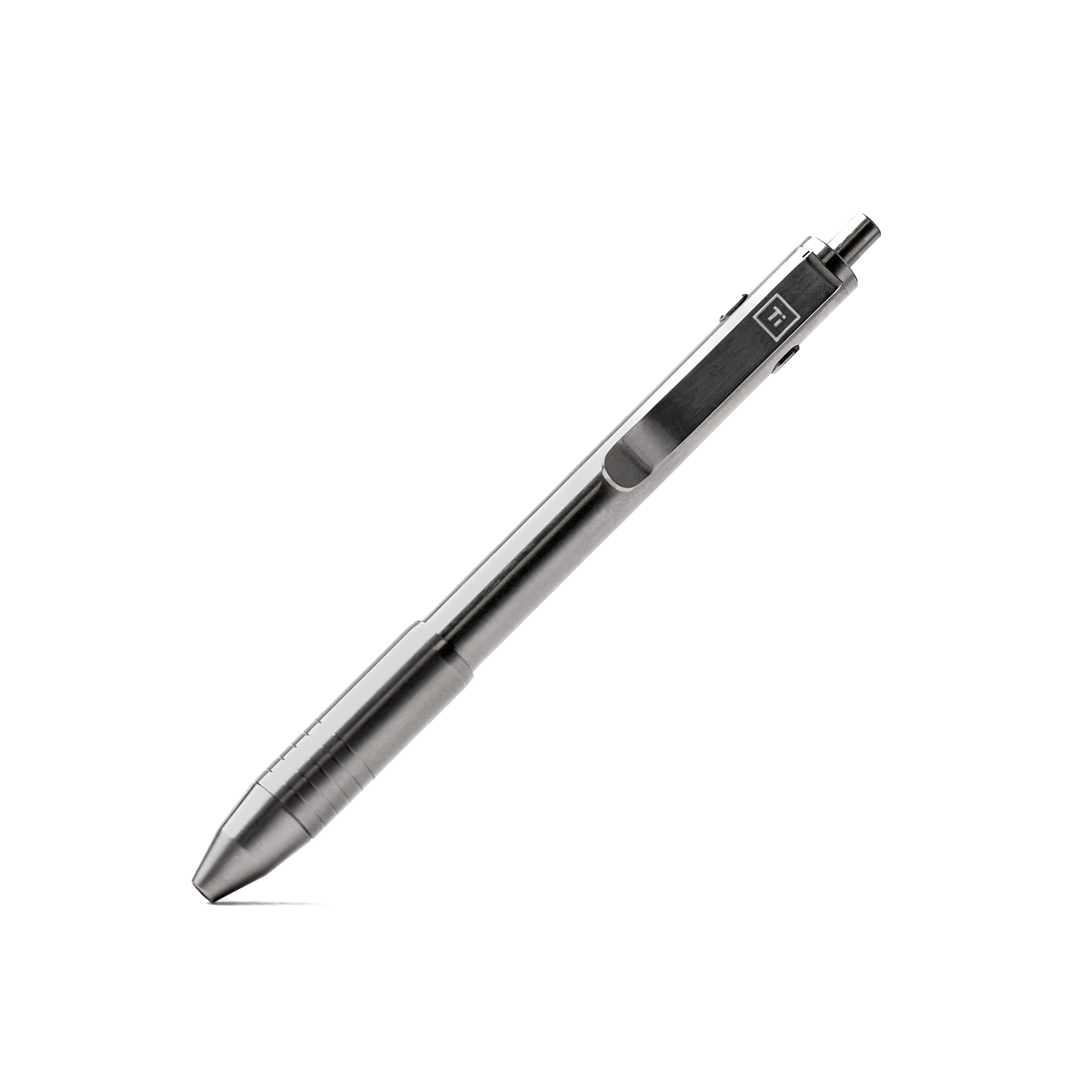 BIG IDEA DESIGN Dual Side Click Pen (Titanium Raw)