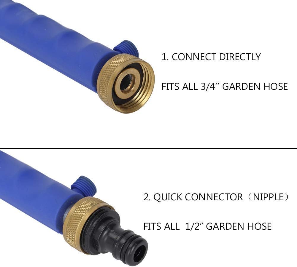 High Pressure Power Washer Wand, Watering Sprayer Cleaning Tool, Hydro Jet Water Hose Nozzle, Wand Lance for Gutter Patio Car Pet Window blue : Garden & Outdoor