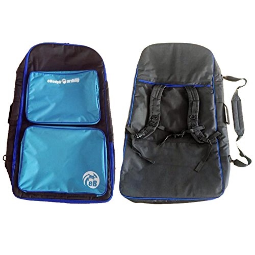 eBodyboarding.com 4-Board Travel Case - Black, Blue Steel, Royal blue