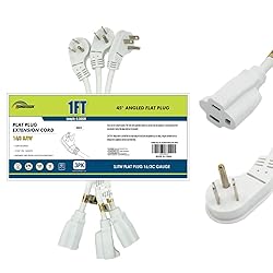 HONDERSON 3 Pack Flat Plug Indoor Extension