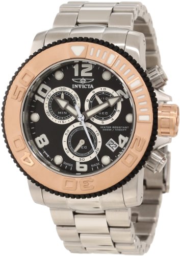 Invicta Men's 12533 Sea Hunter Chronograph Black Dial Watch
