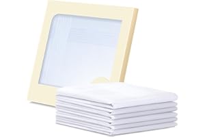 Ohuhu Handkerchief for Men, Gift Box Packaging 100% Soft Cotton Handkerchiefs for Men, Gift for Christmas
