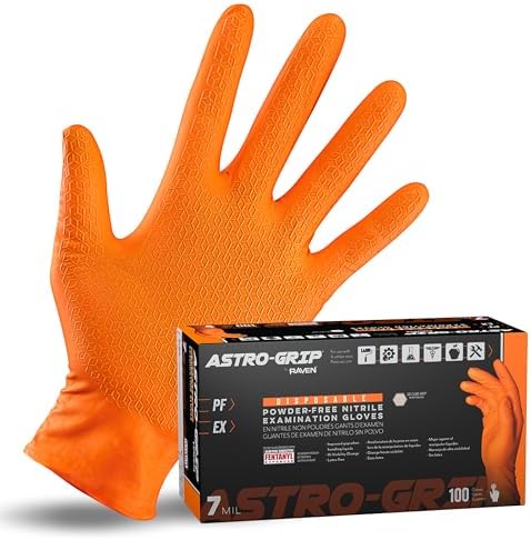 SAS Safety 66574 Astro-Grip Powder‐Free 7 Mil Nitrile Gloves, X
