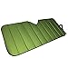 Motor Trend Front Windshield Sun Shade - Accordion Folding Auto Sunshade for Car Truck SUV - Blocks UV Rays Sun Visor Protector - Keeps Your Vehicle Cool - 58 x 24 Inch (Green)