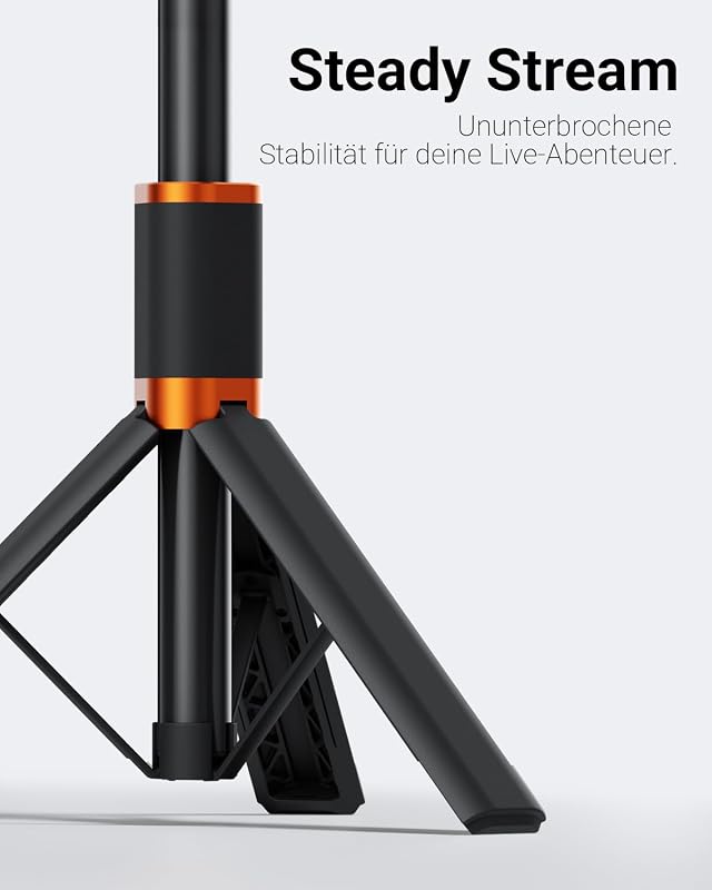 2 in1 Action Kamera Unsichtbarer Selfie Stick Stativ