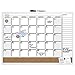 Quartet Dry Erase Board / Cork Board, Calendar Board, Magnetic, 17