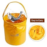AceCamp Multifunctional Collapsible Bucket Folding Basin Camping Dish Washing Water Fishing Bucket for Camping Hiking Travelling Fishing Washing