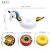 Xplanet Inflatable Drink Holders 12 Pack Unicorn Floats Inflatable Cup Coasters Holders for Summer Pool Party Water Fun Bath Supplies (12 pcs Colorful)