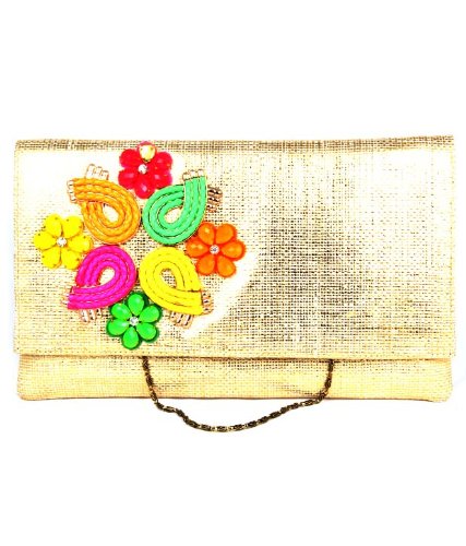 SAISHA Womens Handbag (Gold) (FCB0021)