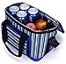 MIER 16 Can Large Insulated Lunch Bag for Women and Men, Soft Leakproof Liner, Blue
