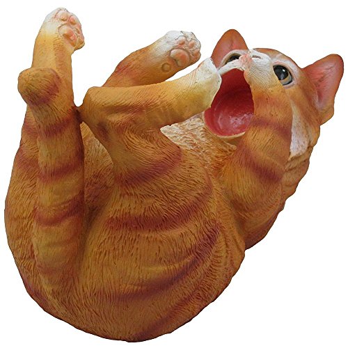 Decorative Tabby Kitty Cat Wine Bottle Holder Sculpture for Whimsical Tabletop Wine Racks and Stands or Animal Statues & Kitten Figurines As Birthday Gifts for Cat Lovers by Home-n-Gifts Home & Kitchen, Kitchen & Dining, Storage & Organization, Wine Racks & Cabinets, Tabletop Wine Racks