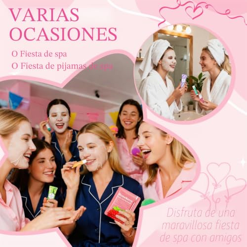 Women's Skin Care Gift Set, 72 Pieces with Hand Cream, Face Mask, Lip Balm and Eye Patches, Spa Party Accessories for Women, Thank You for Gift, Christmas Gift