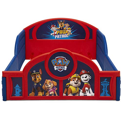 Nick Jr. PAW Patrol Plastic Sleep and Play Toddler Bed with Attached