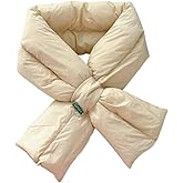 EMGILL Lightweight Puffer Scarf for Women Versatile Solid Color Collar Scarf Winter Warm Neck Wrap Outdoor Neck Warmer