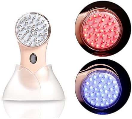 Portable Red Blue LED Light Whitening Acne Remove Face Massager Skin Care Device Home Use