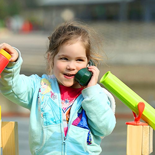 HappyPie Creative Children Plastic Telephone Toy on the play deck or Backyard playsets - Green