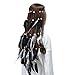 Feather Headband Women Festival Headwear -AWAYTR Bohomia Feather Rope Crown Headdres For girls 1970s