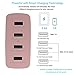 Tranesca 4 port 41W usb travel wall phone charger/adapter/plug for Apple iPhone X,iPhone 8/8 Plus,iPhone 7/iPhone 6/iPhone 5/iPad/iPod /Samsung Galaxy/Android Devices and more (Rose Gold)