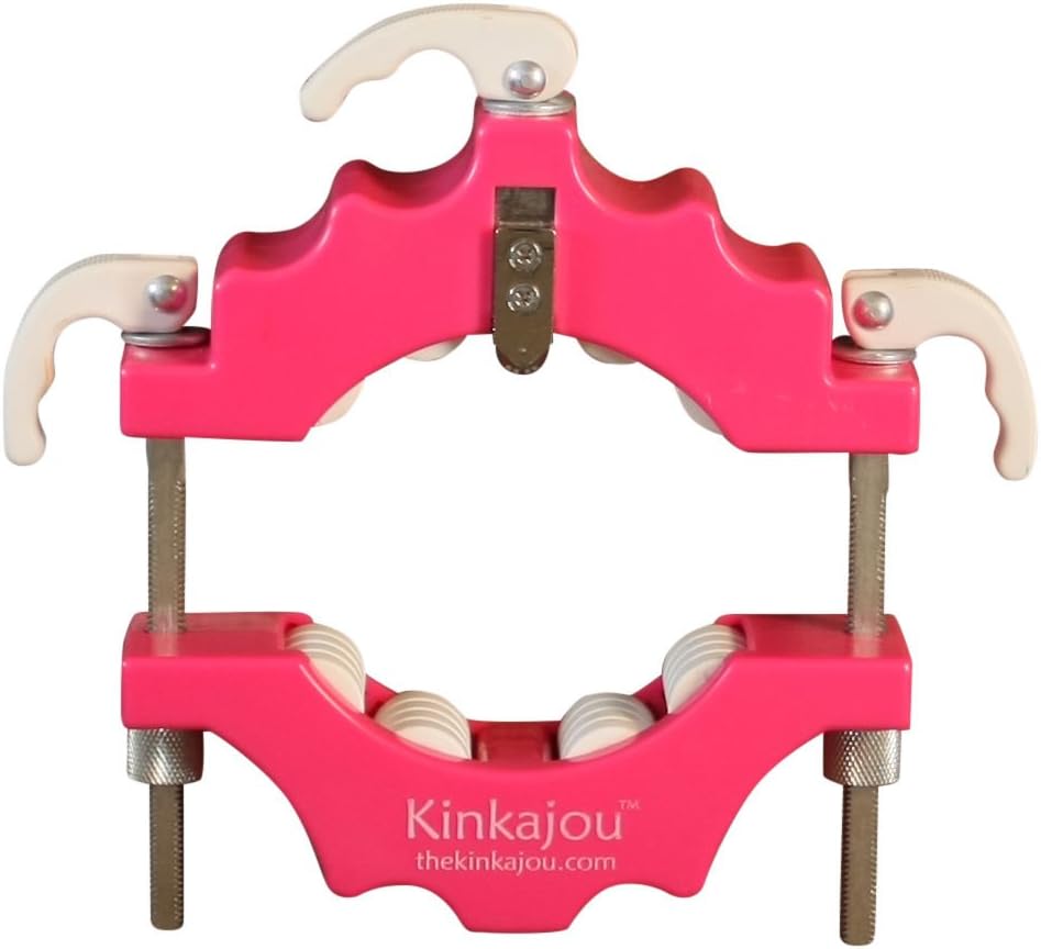 Kinkajou Glass Bottle Cutter Set Colour: pink/white, with silicone binder dividers and sandpaper