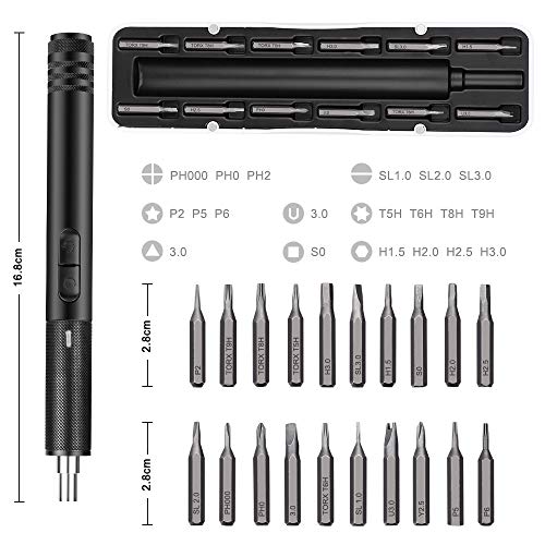 image for Electop Portable Cordless Screwdriver, Rechargeable USB Power Supply M