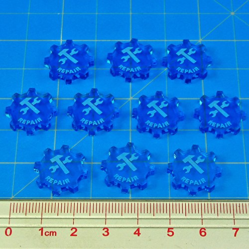 SW: Armada, Repair Command Tokens, Fluorescent Blue (10)