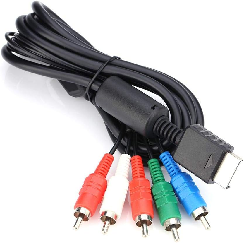 Diydeg Audio Cables, AV Multi Out Video Cable, Audio Cable for PS2 Connect to HDTV