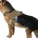 EXCELLENT ELITE SPANKER Tactical Dog Vest Military Patrol K9 Service Dog Harness Adjustable Nylon Dog Harness with Handle(Brown-S)