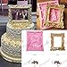 Anyana vintage Picture large baroque mirror picture Frame Photo corner scroll silicone chocolate mold cake Fondant mold for Sugar paste wedding cake decorating tools Non stick easy to use