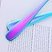 Soup Spoons, Color ME Rainbow 18 10 Stainless Steel Round Spoons, Set of 10