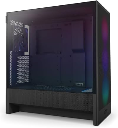NZXT H5 Flow RGB Compact ATX Mid-Tower Case F360 RGB Core Included