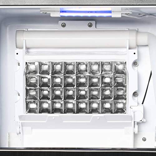 vidaXL Eiswürfelbereiter 420 W 45kg/24h Eiswürfelmaschine Eiswürfel Ice Maker – Bild 3