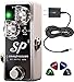 AMOCHY Xotic SP Compressor Guitar Effects Pedal Bundle with Blucoil Slim 9V 670ma Power Supply AC Adapter, 2-Pack of Pedal Patch Cables, and 4-Pack of Celluloid Guitar Picks