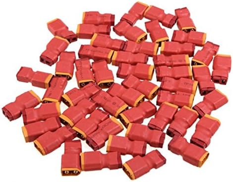 CHICHO 50Pcs Female T Plug to Female XT60 Adapter for RC Helicopter Quadcopter Battery Converter