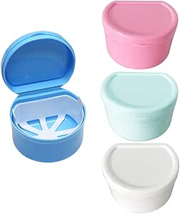 Healifty 4 Piezas Caja de Dentadura Taza de Dentadura con ...